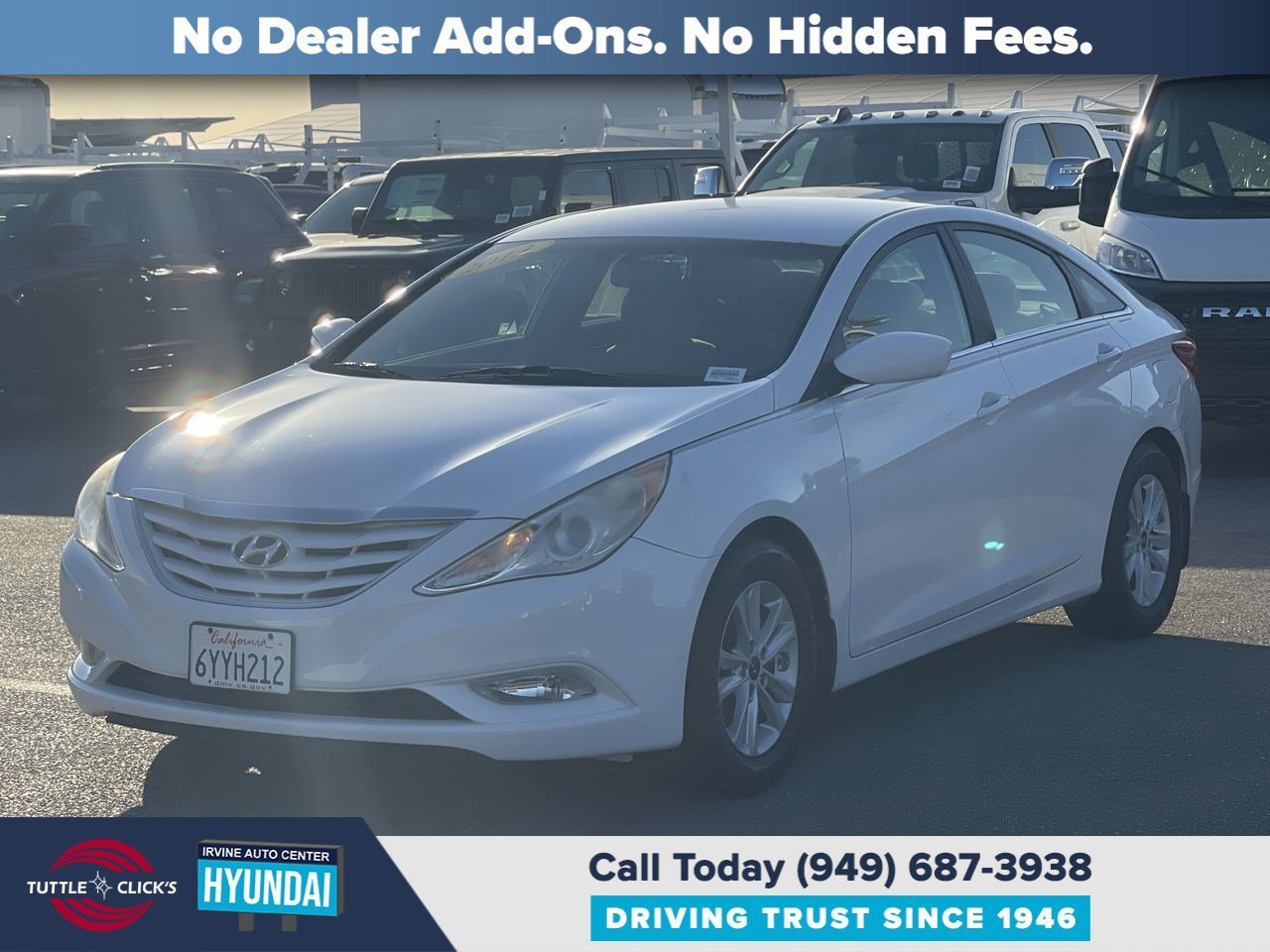 Used 2013 Shimmering White HYUNDAI GLS PZEV image 3