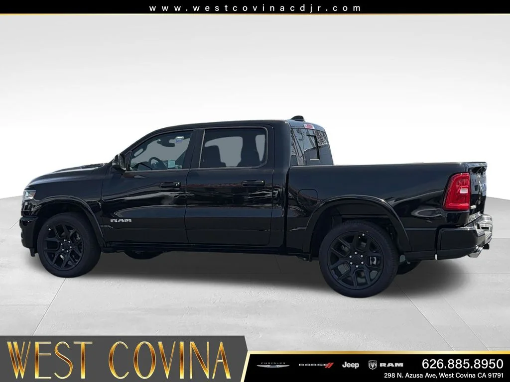 New 2026 Diamond Black Crystal Pearl-Coat Exterior Paint RAM Laramie image 3