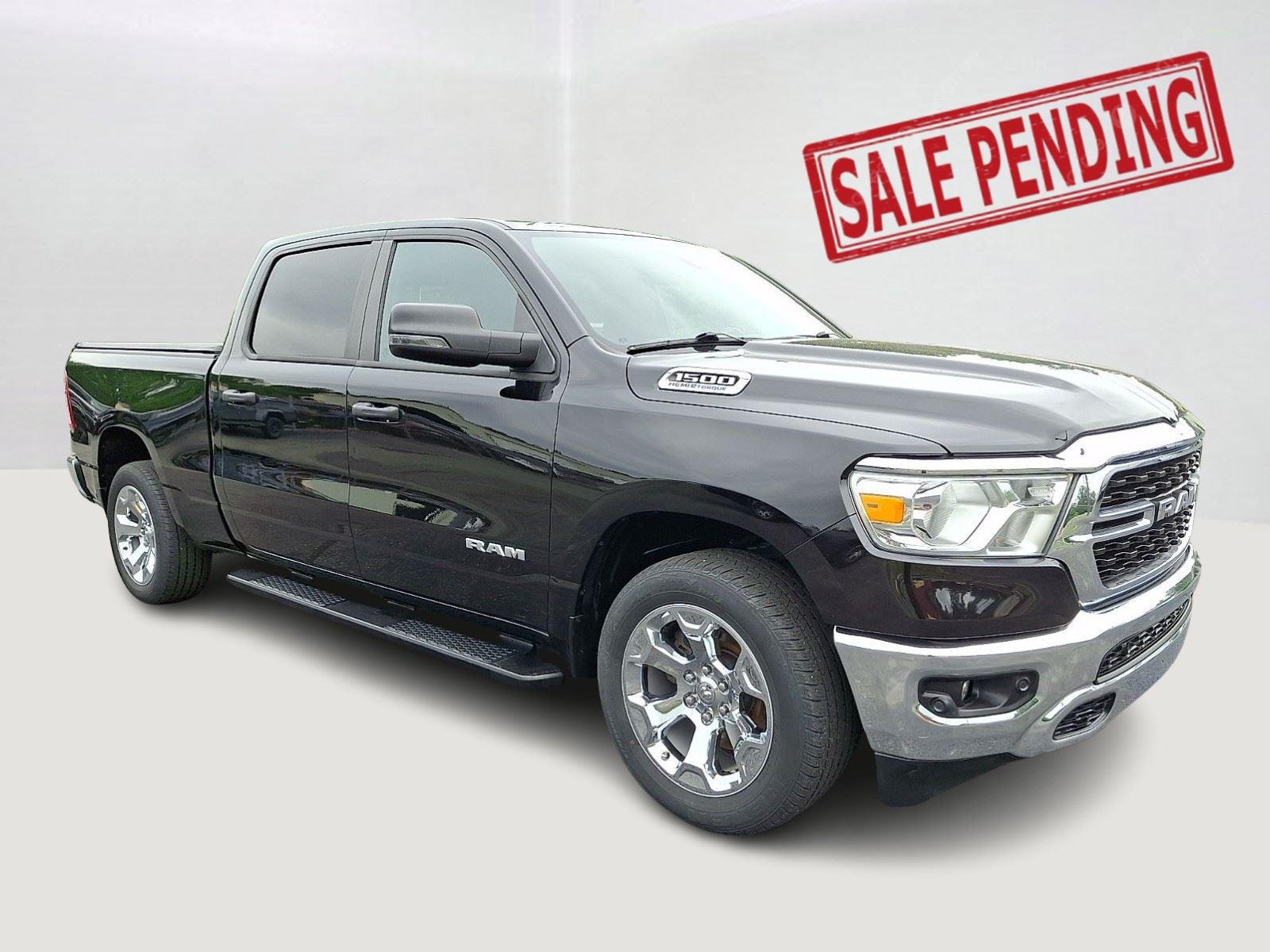 Used 2023 Diamond Black Crystal Pearlcoat Ram Big Horn image 1
