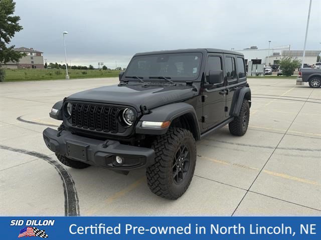 Certified Pre-Owned 2025 Jeep Wrangler Willys Convertible in