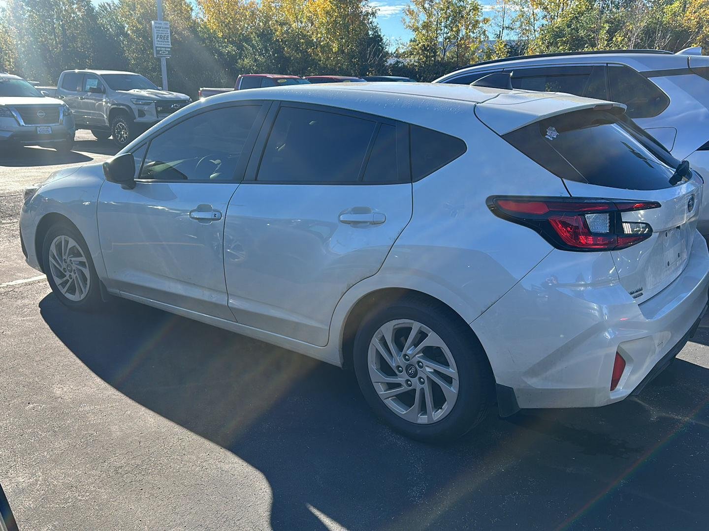 Used 2024 Crystal White Pearl Subaru Base image 4
