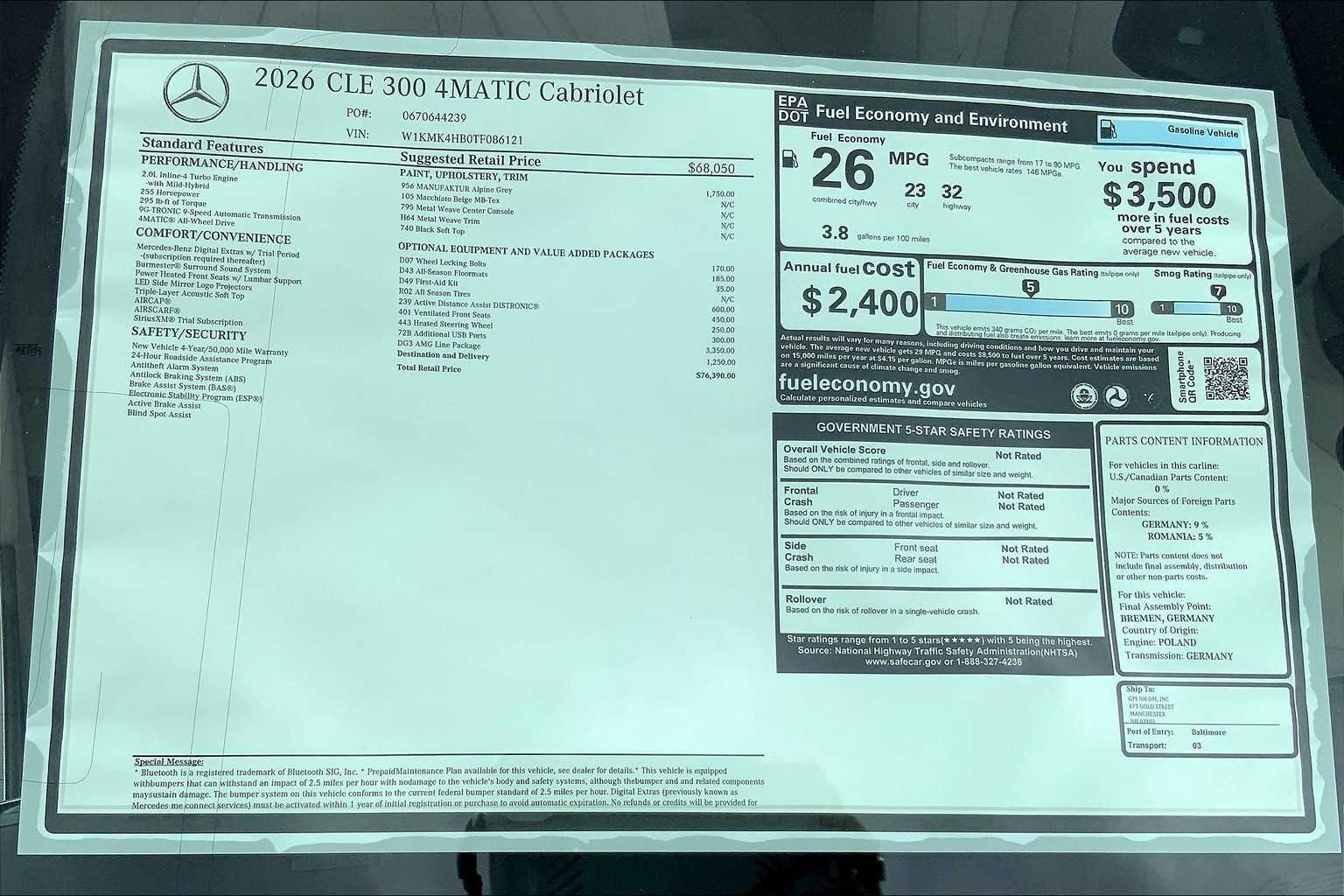 2026 Mercedes-Benz CLE CLE 300 - Photo 19