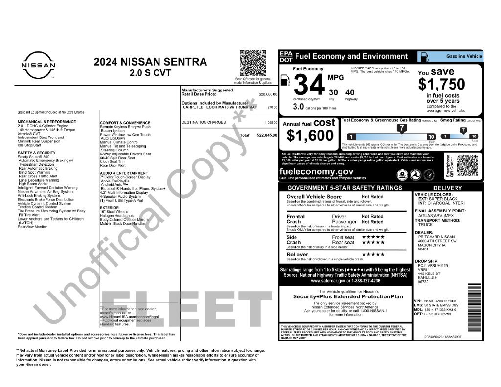 Used 2024 Black Nissan S image 4