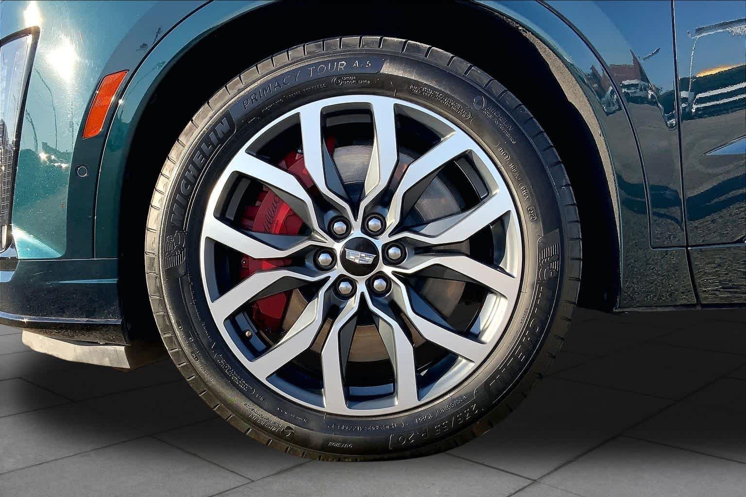 Used 2024 Emerald Lake Metallic Cadillac AWD Sport image 11