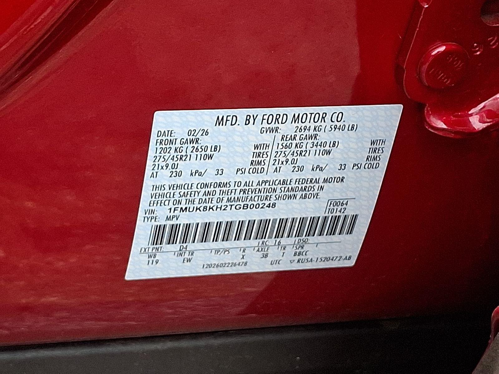 New 2026 Rapid Red Metallic Tinted Clearcoat Ford ST-Line image 20