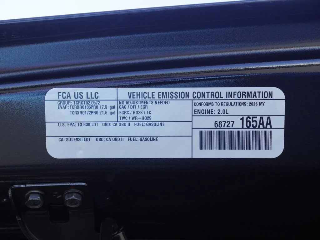 New 2026 black clearcoat Jeep Sport RHD image 34