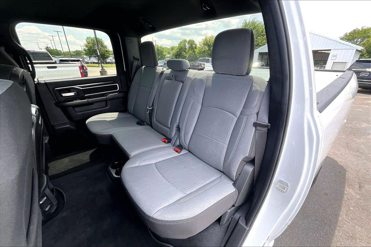 Used 2024 Bright White Clearcoat RAM Big Horn Crew Cab 4x4 8 Box image 25