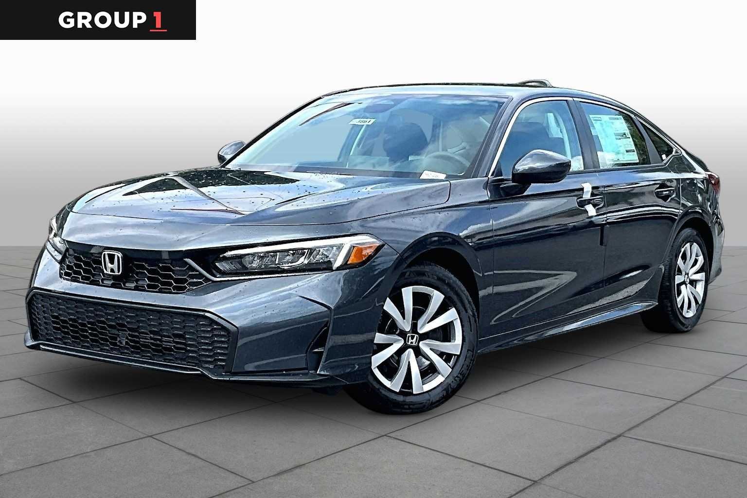 Meteorite Gray Metallic 2026 Honda Civic Sedan Front-Wheel Drive Continuously Variable Transmission