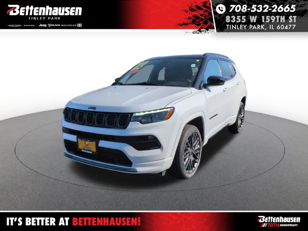Certified Used 2023 Bright White Clearcoat Jeep High Altitude image 2