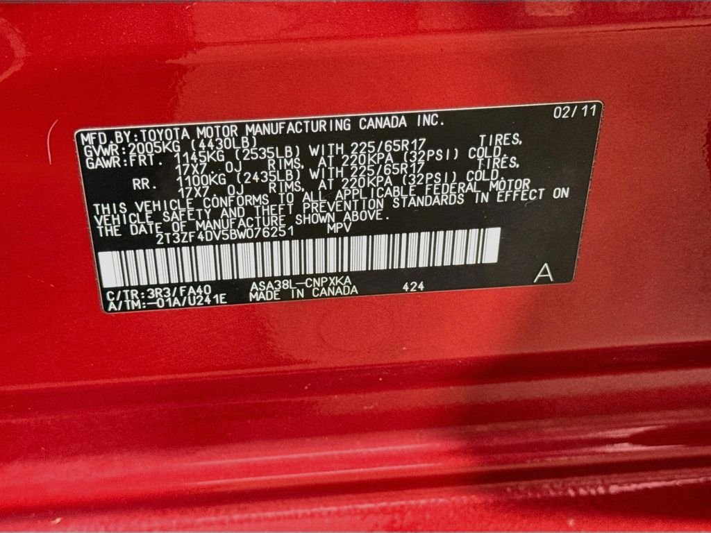 Used 2011 Barcelona Red Metallic Toyota Base image 29