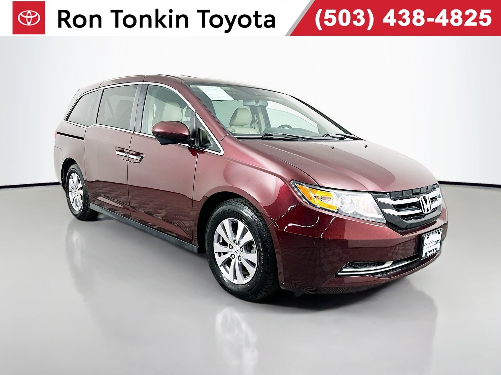 Used 2015 Dark Cherry Pearl Honda EX-L image 1