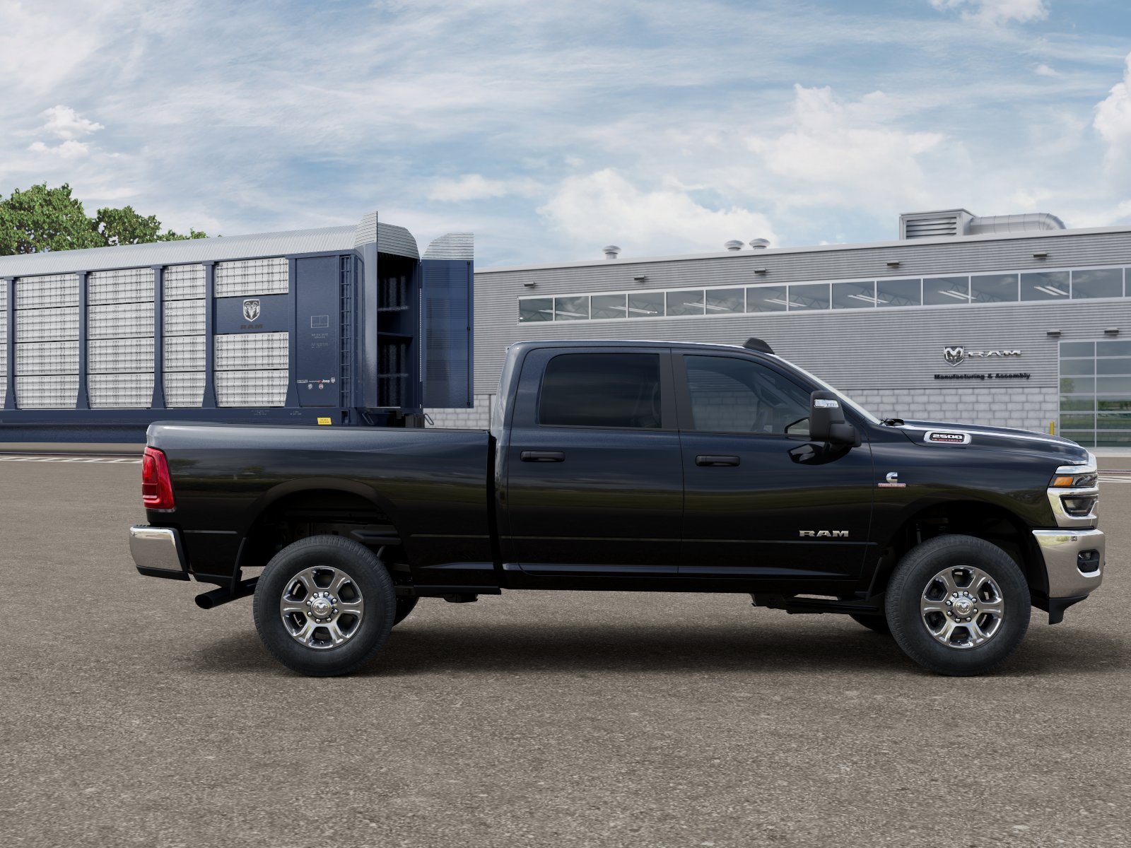New 2026 Diamond Black Crystal Pearl-Coat Exterior Paint RAM Big Horn image 23