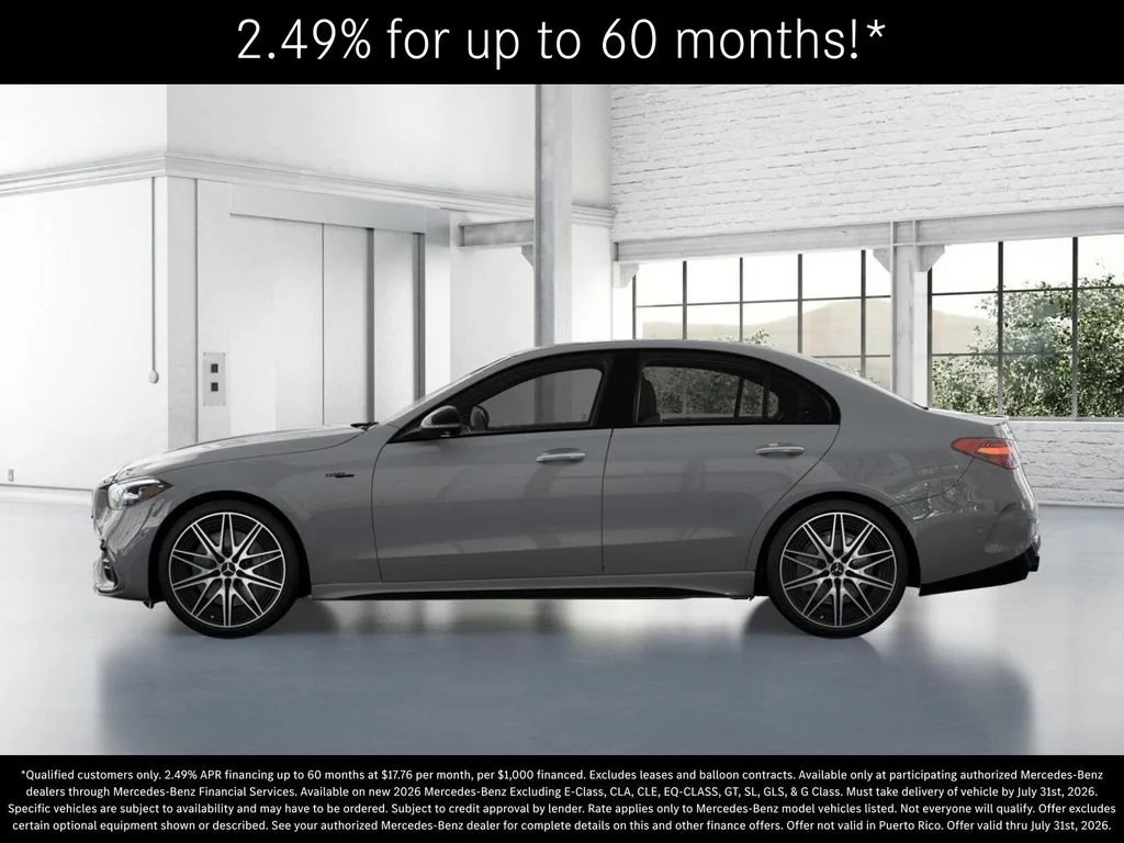 New 2026 MANUFAKTUR Alpine Grey Mercedes-Benz AMG® C 43 4MATIC Sedan image 76