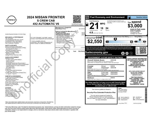 Used 2024 Gray Nissan S image 16