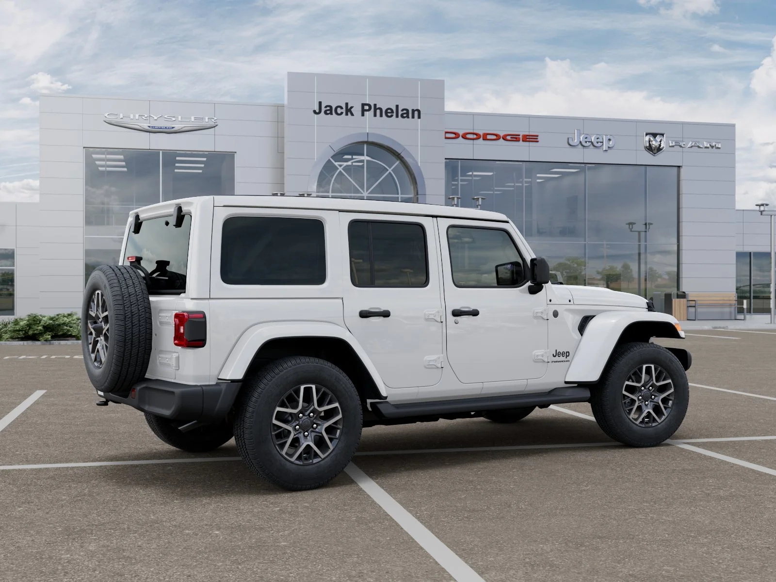New 2026 Bright White Clear-Coat Exterior Paint Jeep Sahara image 30