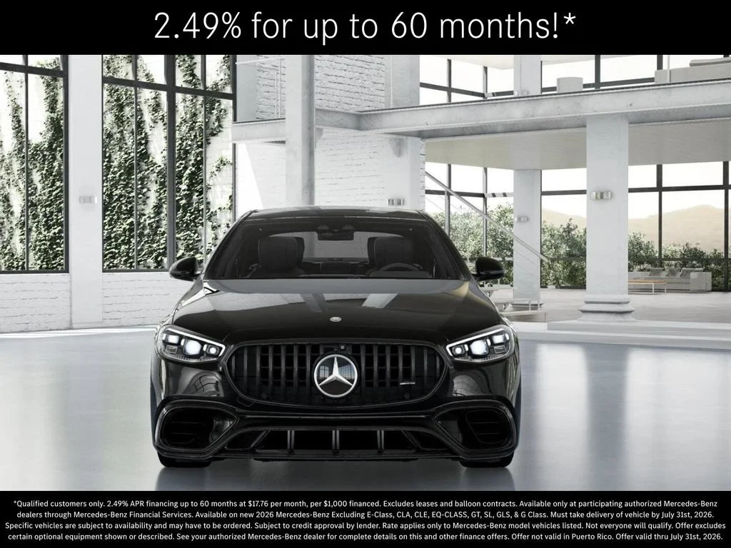 New 2026 Obsidian Black Metallic Mercedes-Benz AMG® S 63 E 4MATIC Sedan image 49