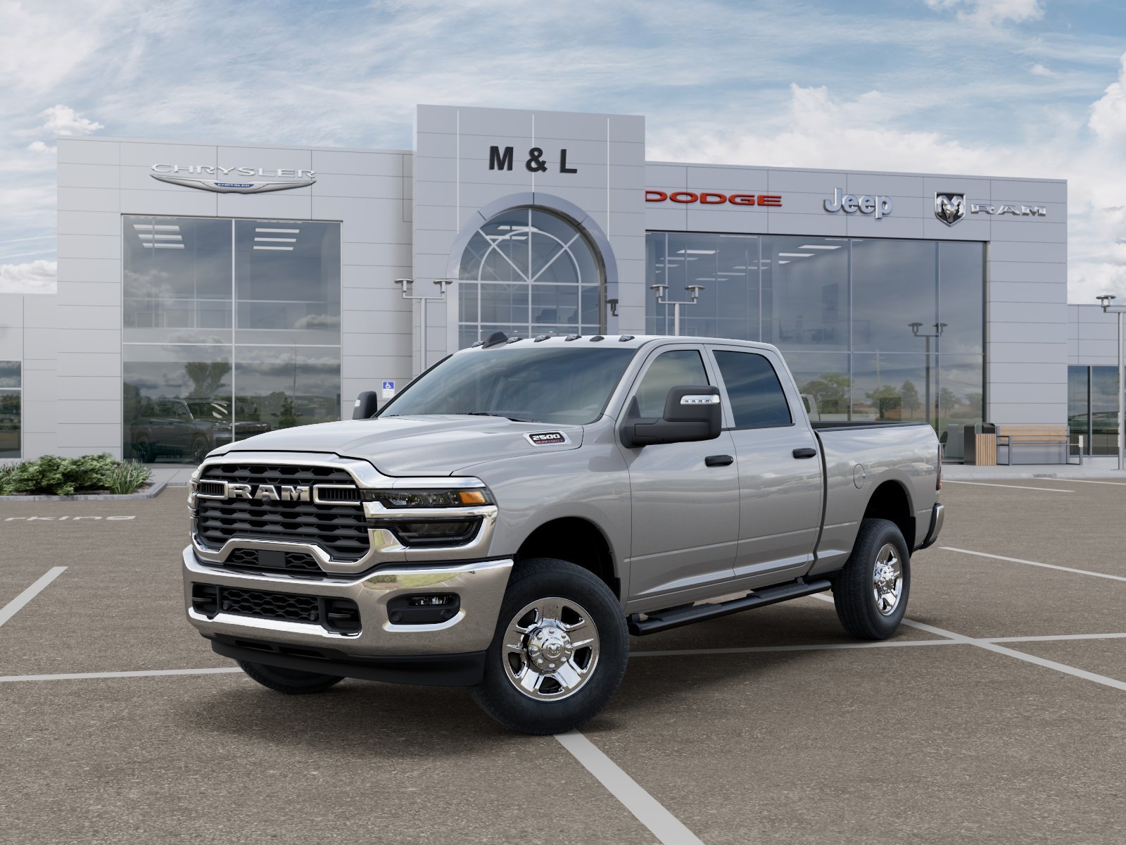 New 2026 Silver-Zynith Exterior Paint RAM Tradesman Crew Cab 4x4 6