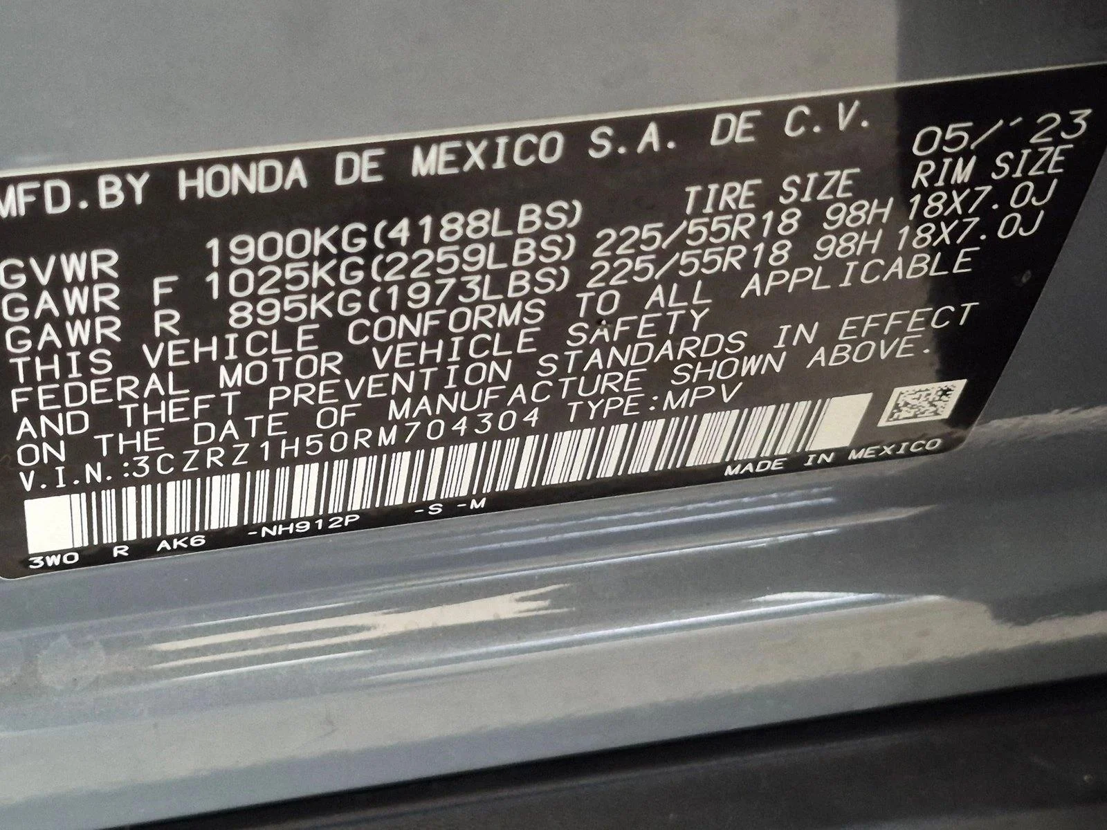 Used 2024 Urban Gray Pearl Honda Sport image 23