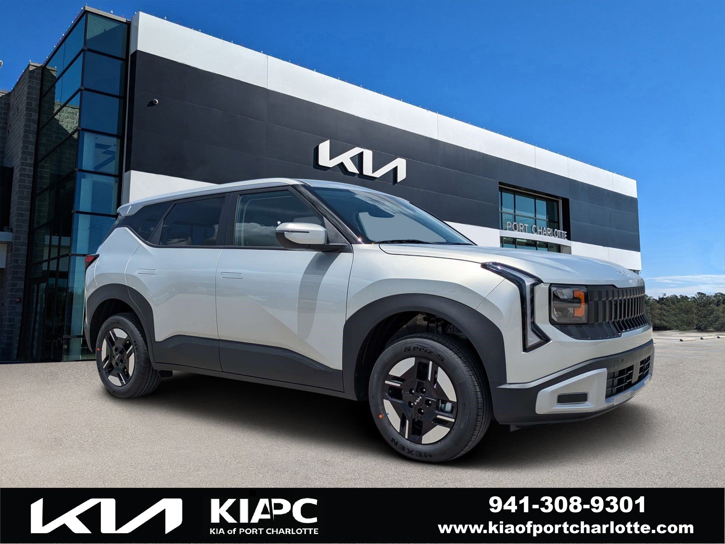 New 2027 Ivory Silver Kia LX image 1