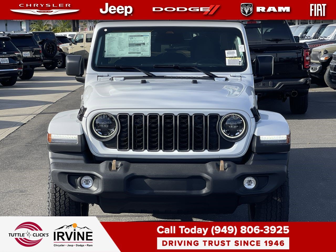 New 2026 Bright White Clear-Coat Exterior Paint Jeep 85th Anniversary image 2