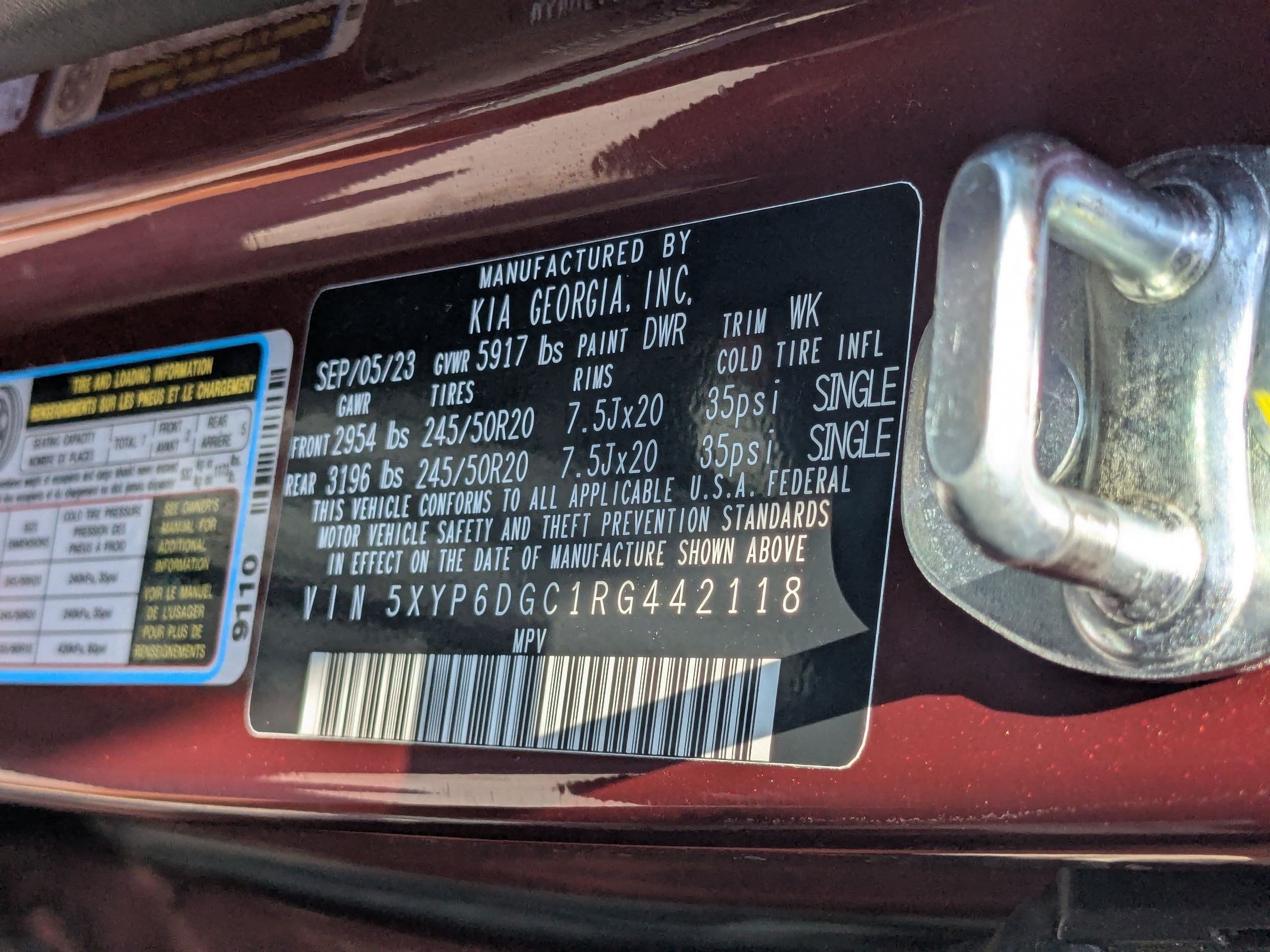 Used 2024 Dawning Red Kia S image 32