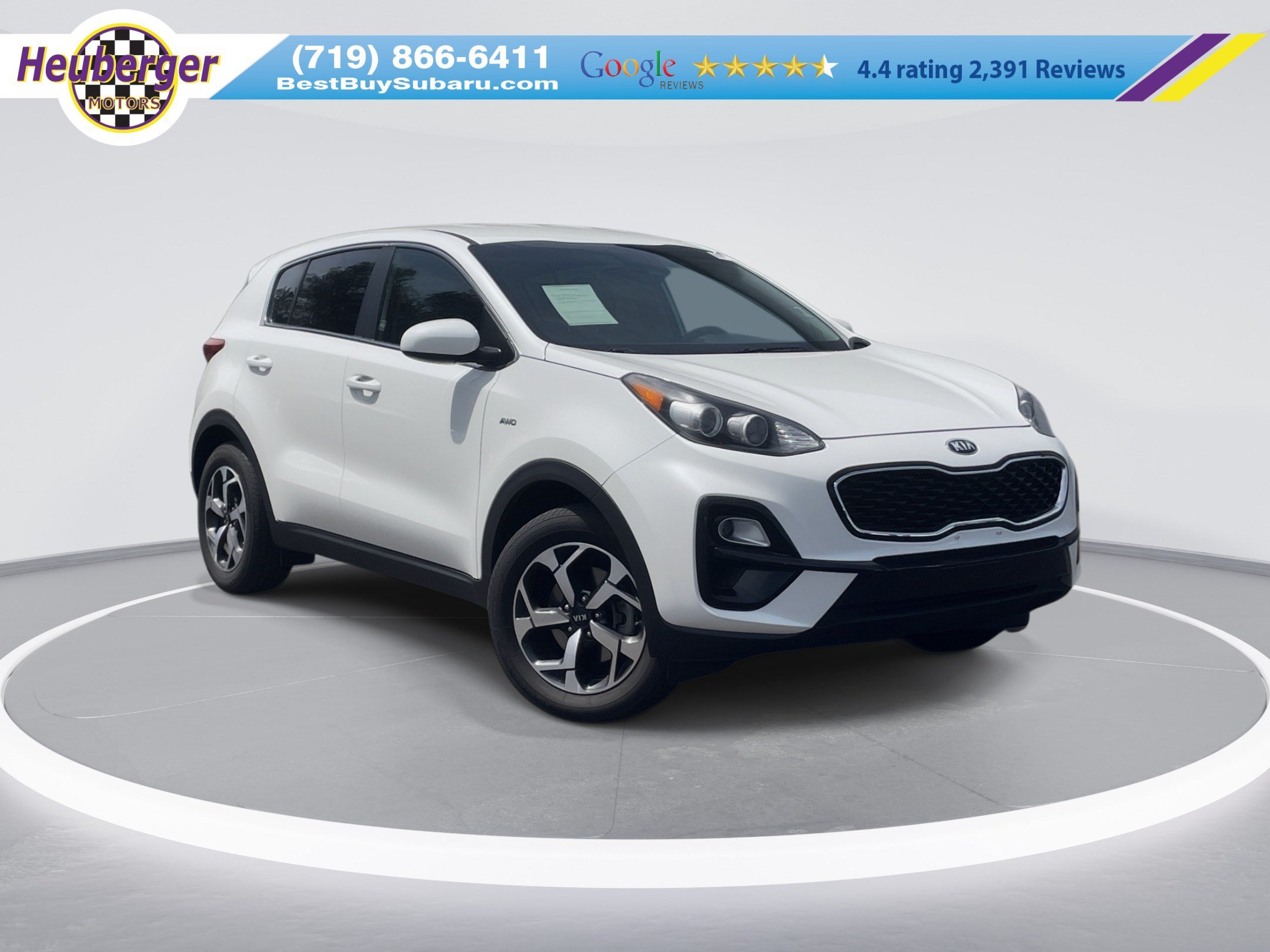 Used 2021 Snow White Pearl Kia LX image 1