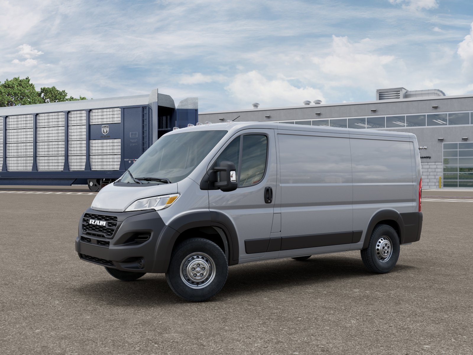New 2026 Bright Silver Metallic Clear-Coat Exterior Paint RAM Tradesman image 1