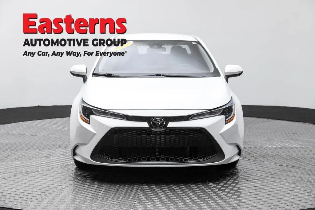 Used 2021 White Toyota LE image 2