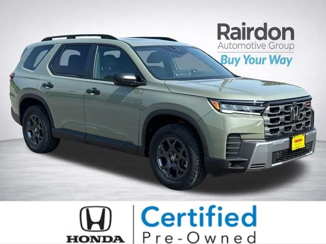 Certified Used 2026 Ash Green Metallic Honda TrailSport image 1