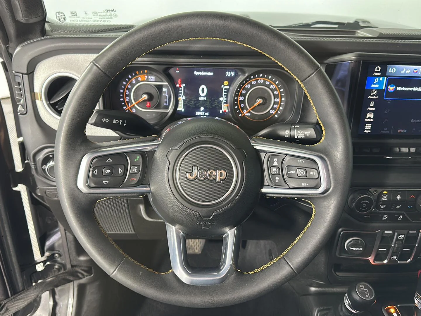 Used 2024 Granite Crystal Metallic Clearcoat Jeep Sahara image 16