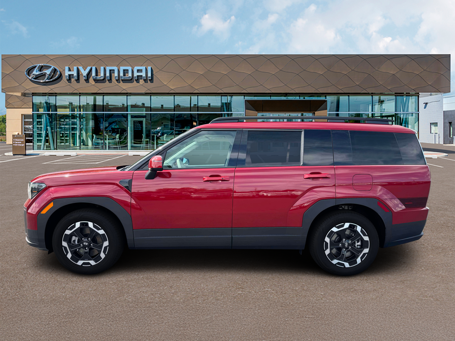 New 2027 Red Hyundai SEL AWD image 3