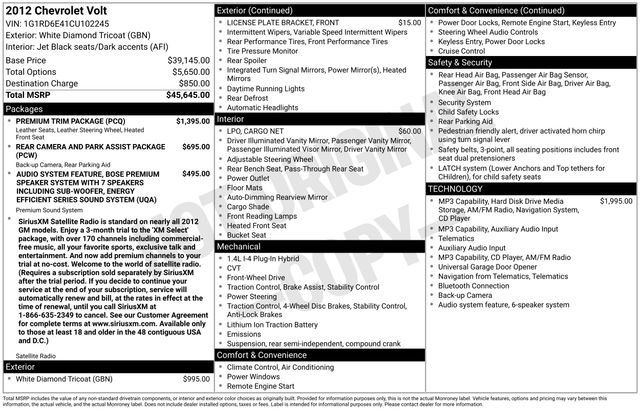 Used 2012 White Diamond Pearl Chevrolet Base image 9