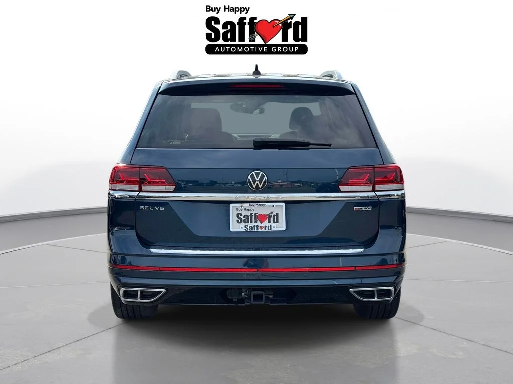 Used 2022 Blue Volkswagen 3.6L V6 SEL Premium R-Line image 7