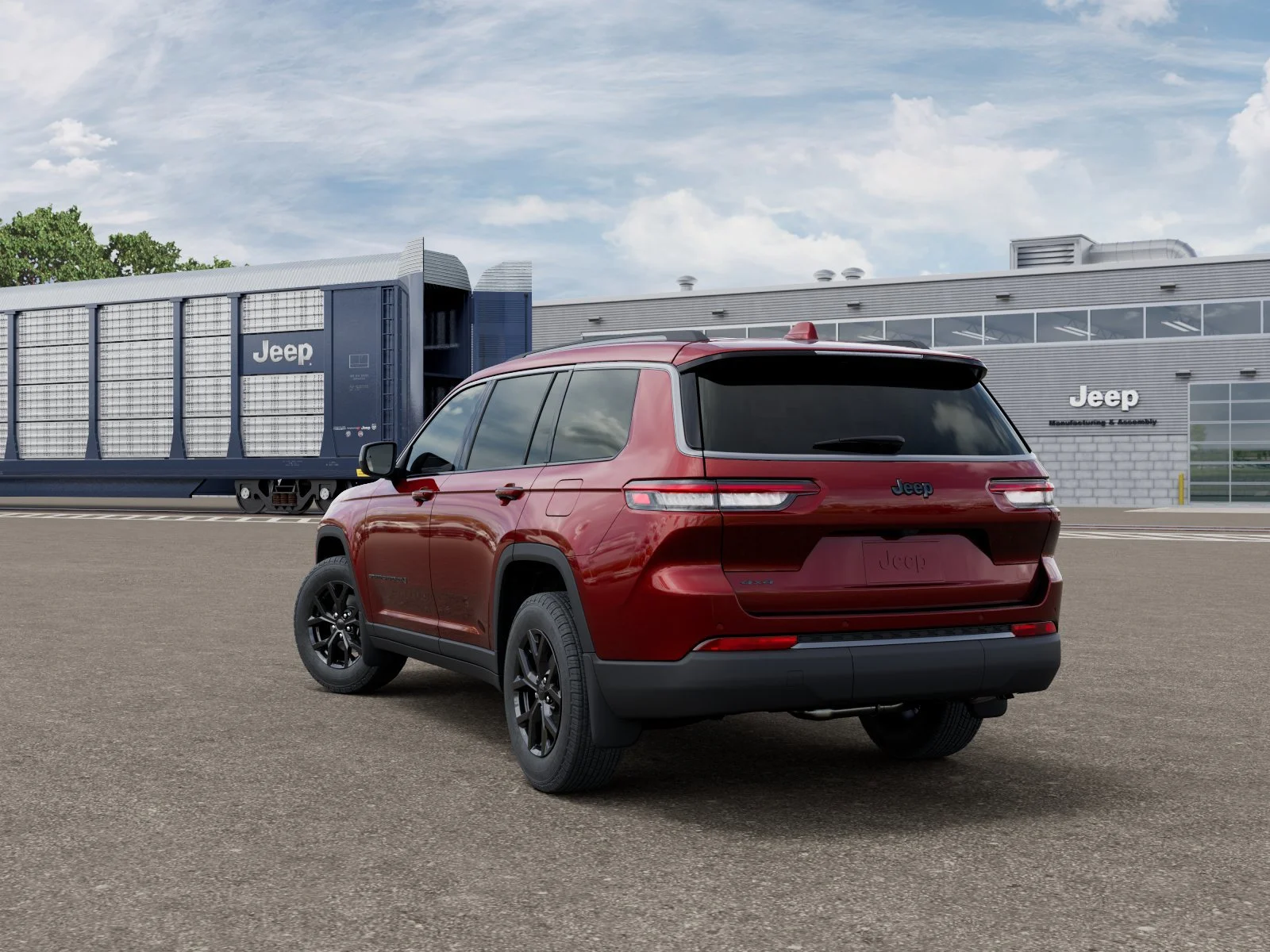 New 2026 Velvet Red Pearl-Coat Exterior Paint Jeep Altitude image 3