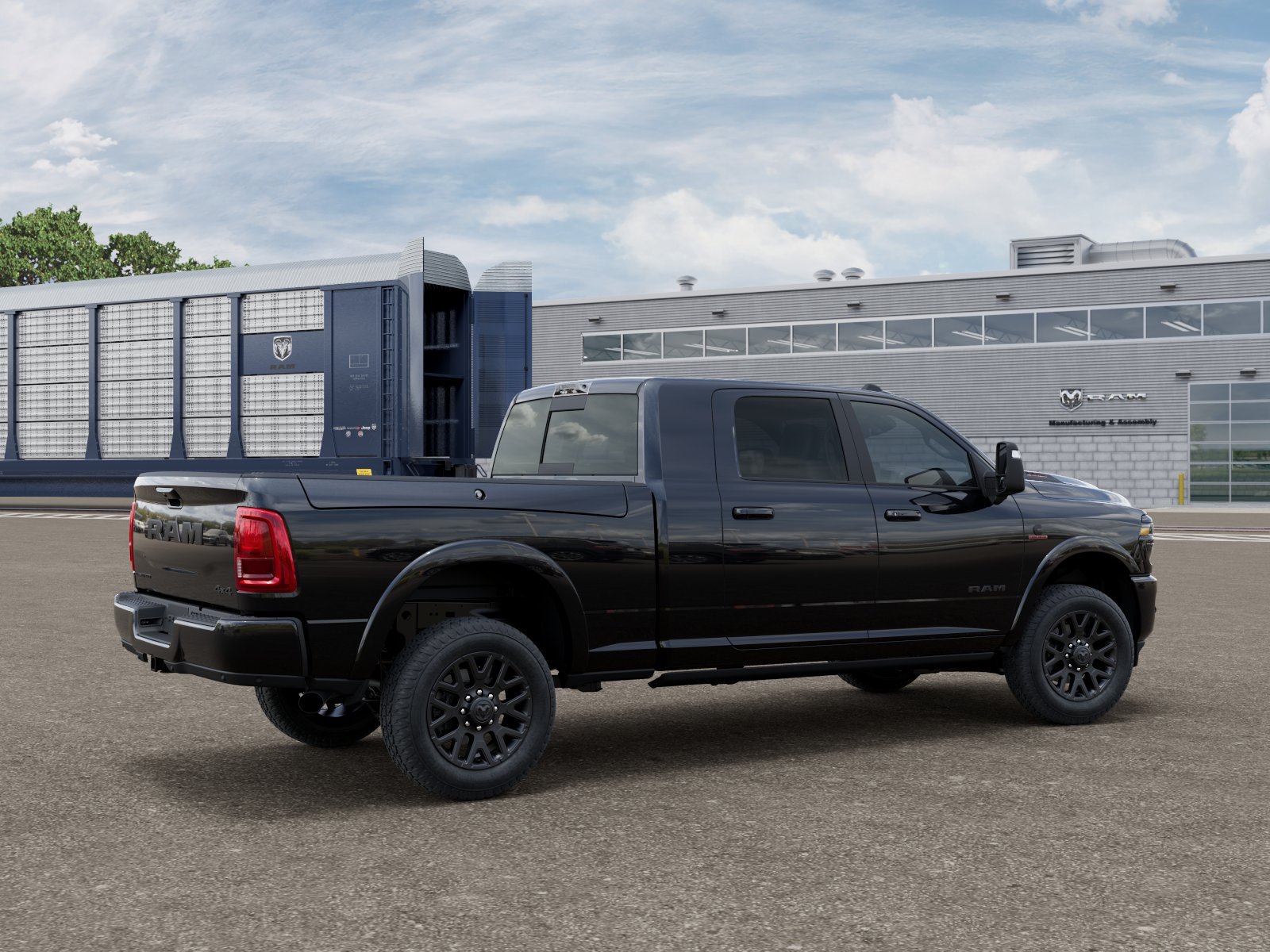 New 2026 Diamond Black Crystal Pearl-Coat Exterior Paint RAM Limited image 2