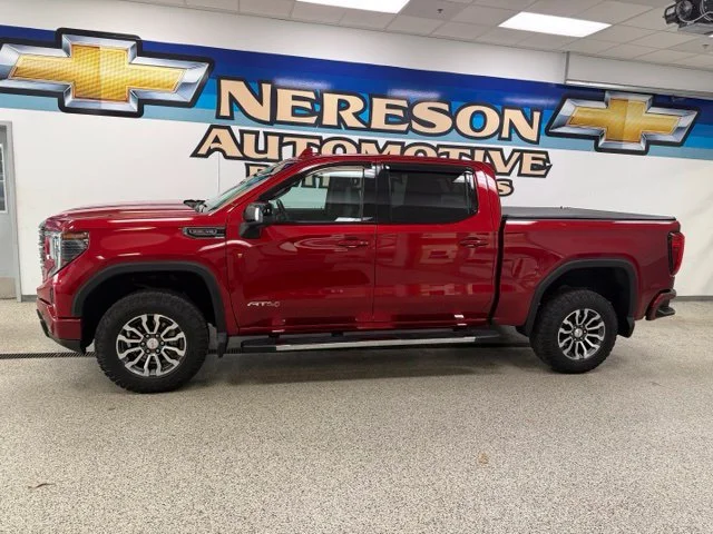 Used 2023 GMC Sierra 1500 AT4 with VIN 1GTUUEEL0PZ200128 for sale in Detroit Lakes, Minnesota