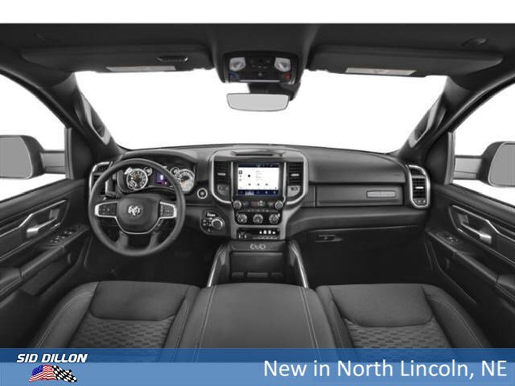 New 2026 Diamond Black Crystal Pearl-Coat Exterior Paint RAM Big Horn Crew Cab 4x4 5