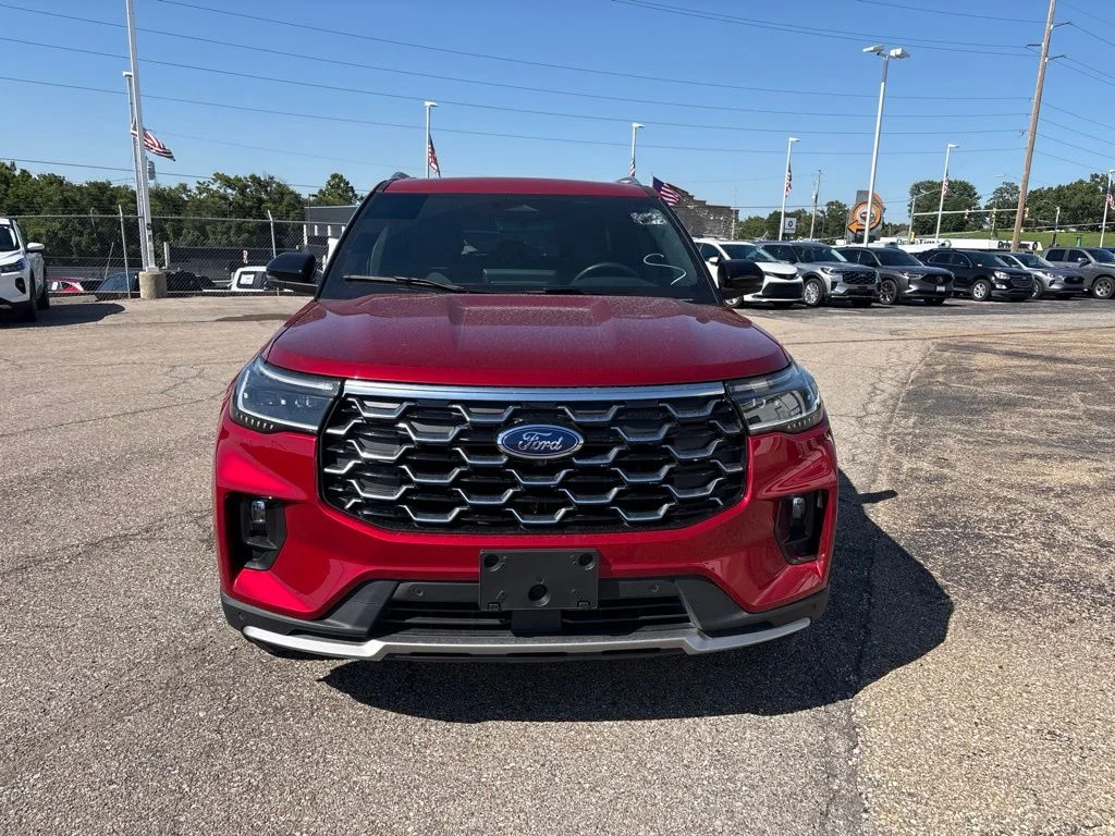 Used 2025 Red Metallic Ford Platinum image 2