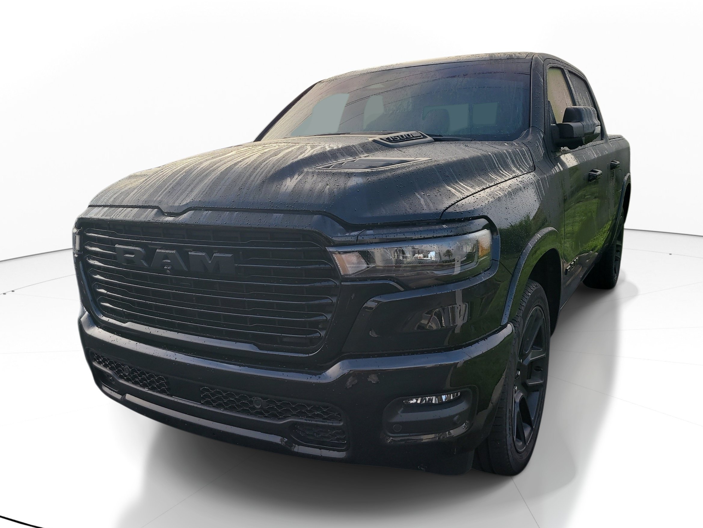 Used 2025 Diamond Black Crystal Pearlcoat Ram Laramie image 3