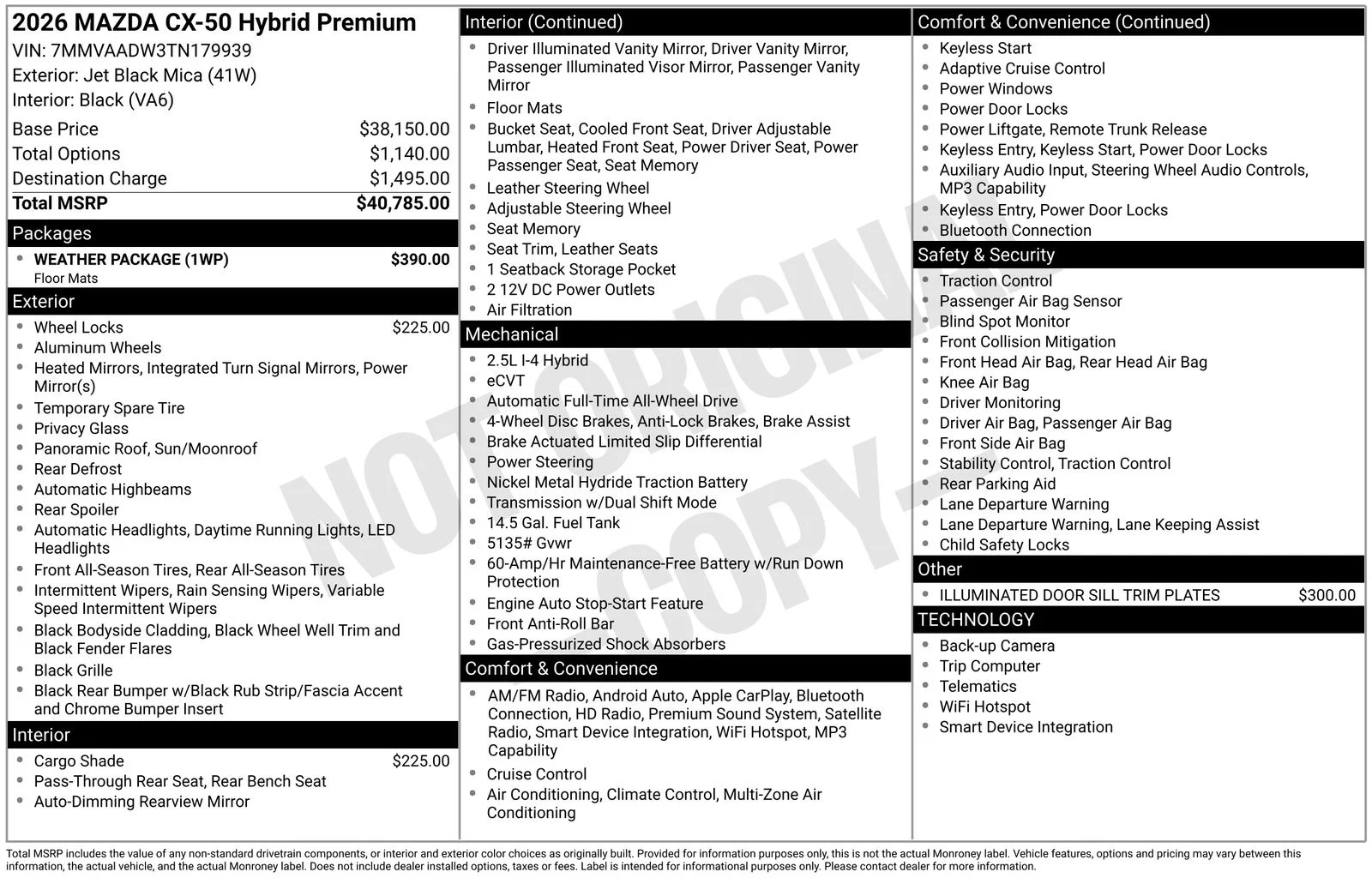 New 2026 Jet Black Mica Mazda Premium image 4