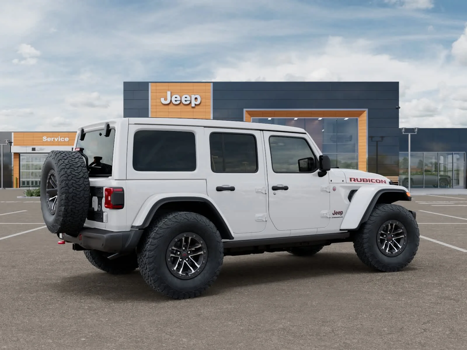 New 2027 Bright White Clearcoat Jeep Rubicon X image 4