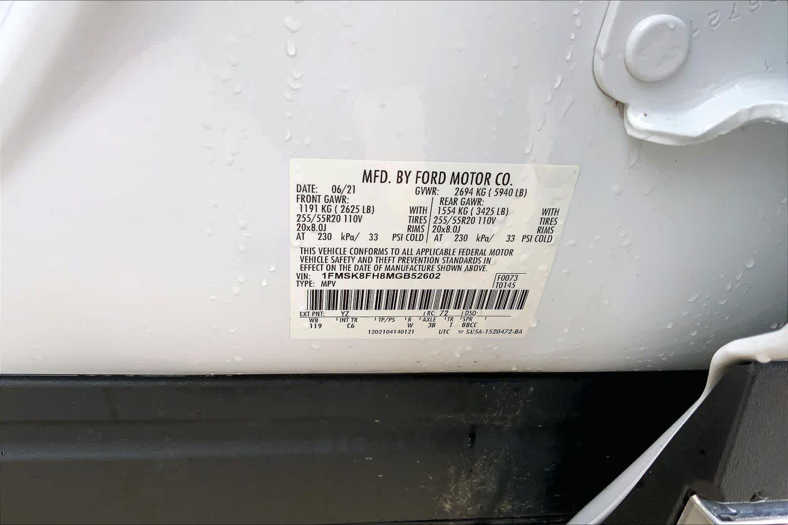 Used 2021 Oxford White Ford Limited image 37