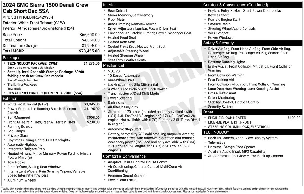 Used 2024 White GMC Denali image 2