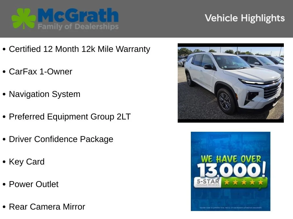 Certified Used 2026 White Chevrolet LT image 6