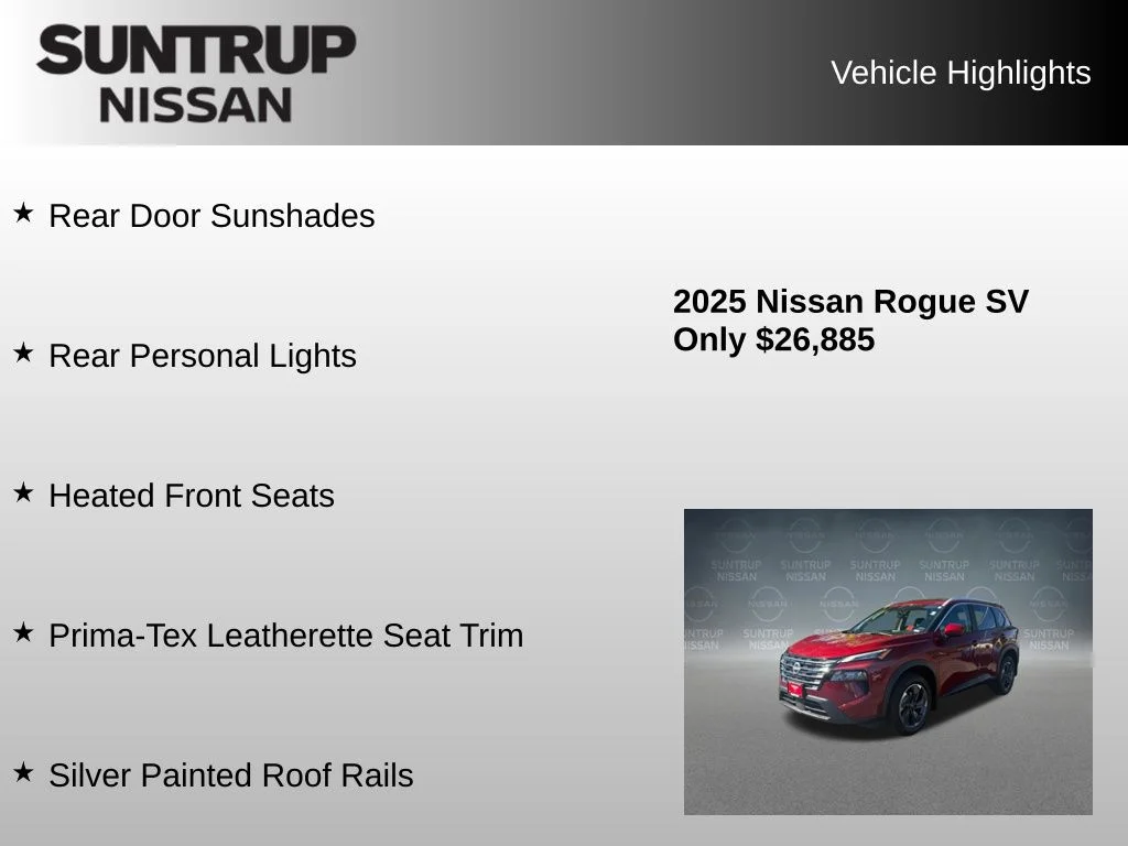 Used 2025 Red Nissan SV image 16