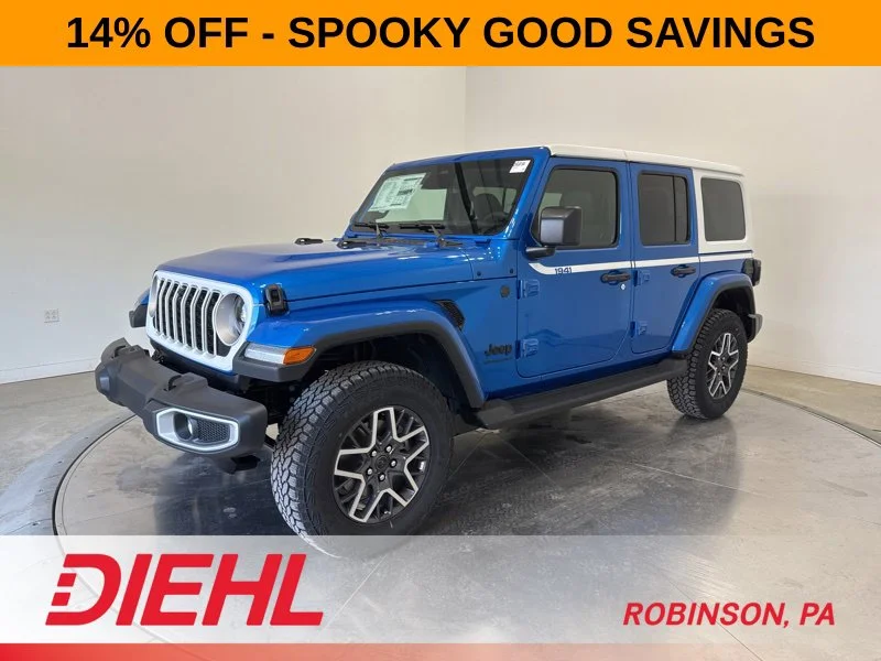 New 2026 Hydro Blue Pearl-Coat Exterior Paint Jeep Sahara image 3