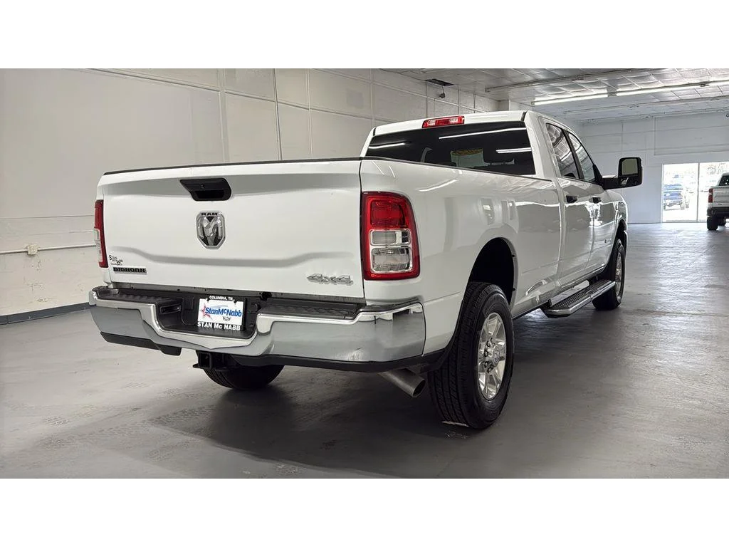 Used 2024 Bright White Clearcoat Ram Big Horn Crew Cab SRW 4x4 6.7L 1 Owner image 8