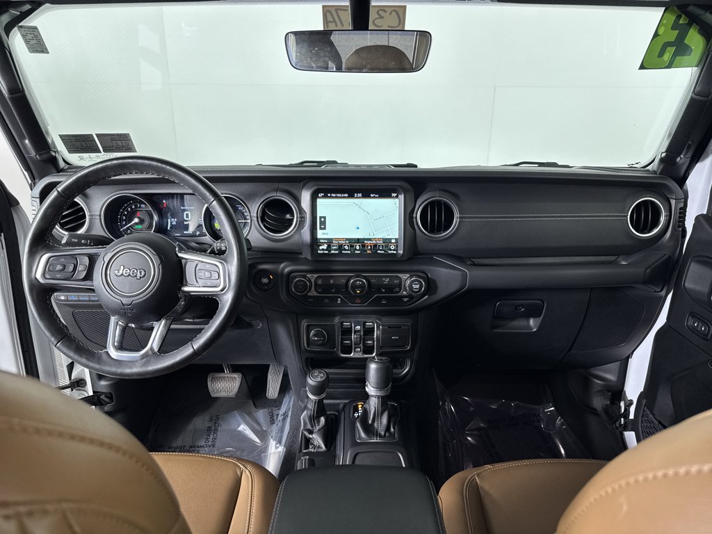 Used 2023 Bright White Clearcoat Jeep Sahara image 3