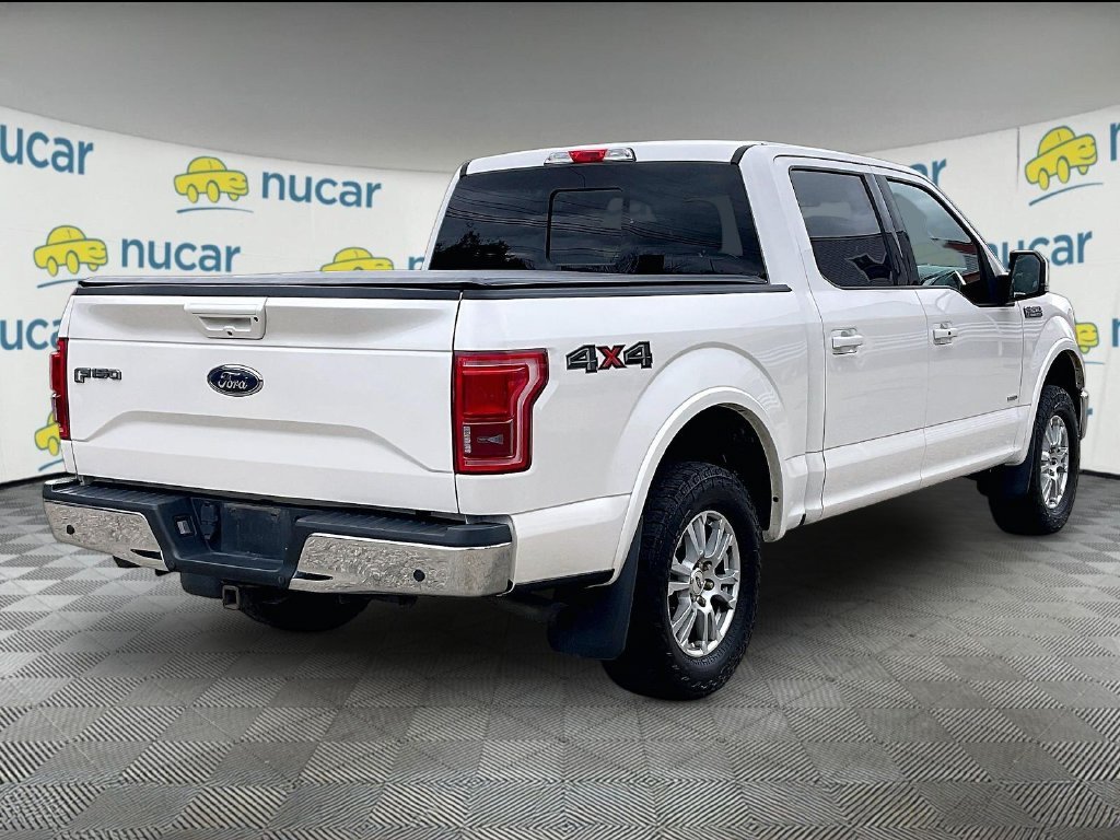 Used 2016 White Platinum Clearcoat Metallic Ford Lariat image 6