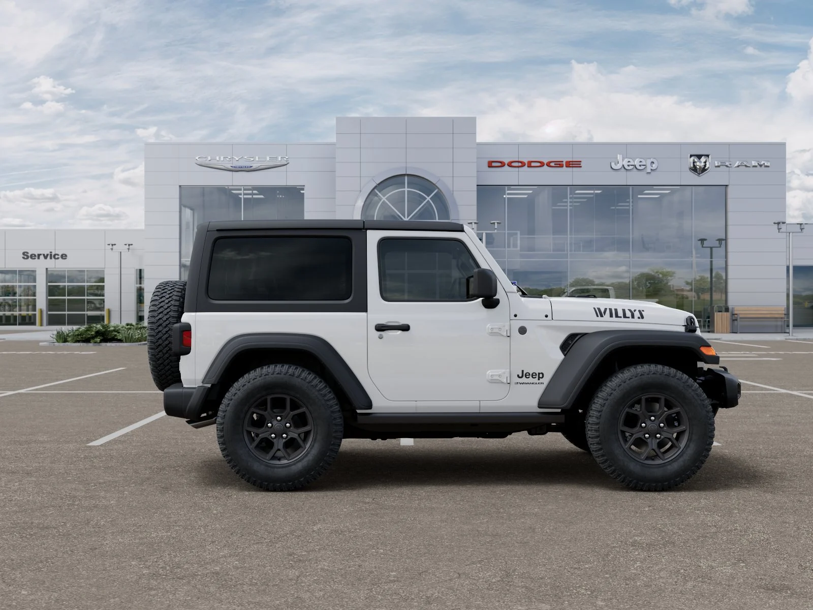 New 2026 Bright White Clear-Coat Exterior Paint Jeep Willys image 49